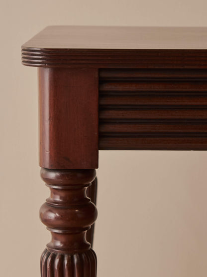 Victorian mahogany reeded desk