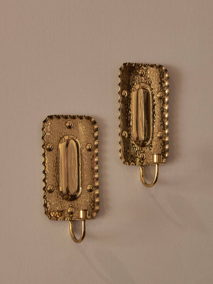 Pair of mid-century Swedish candle sconces