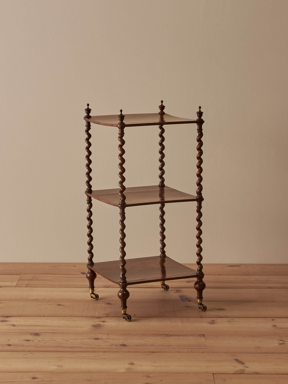 Regency rosewood whatnot on castors