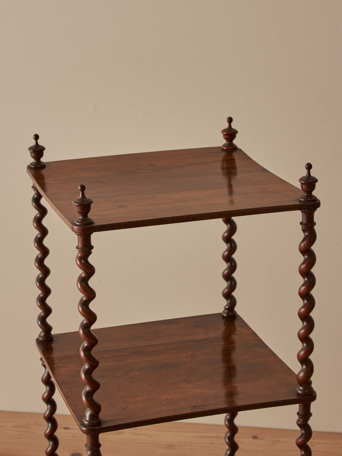 Regency rosewood whatnot on castors
