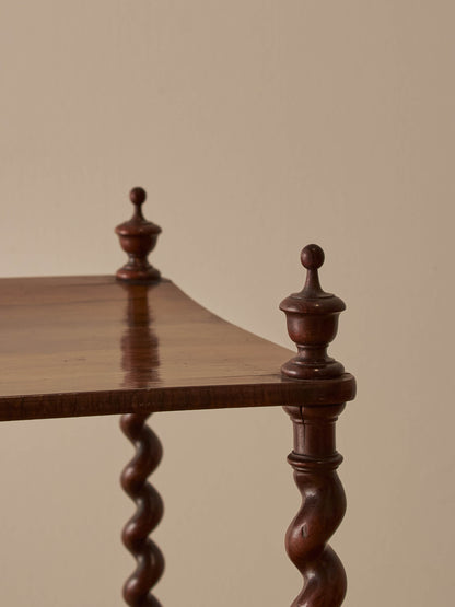 Regency rosewood whatnot on castors