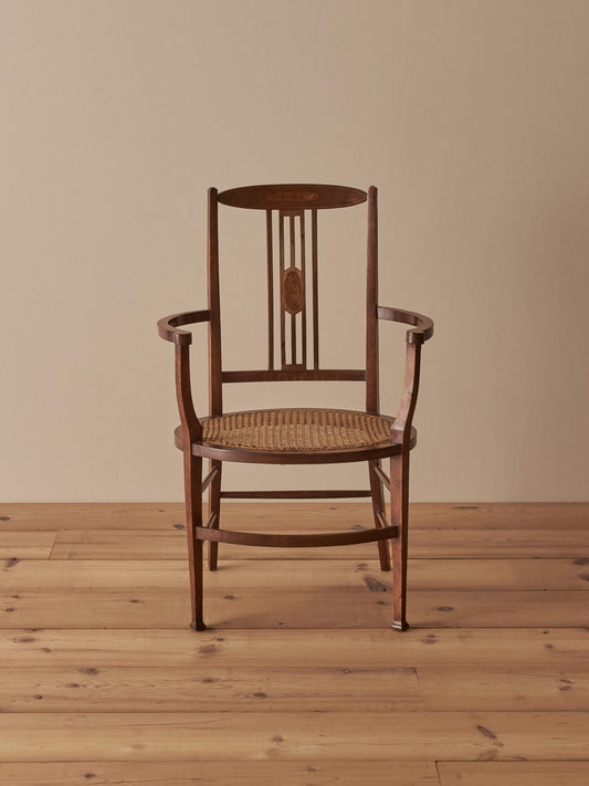 Edwardian cane tub chair