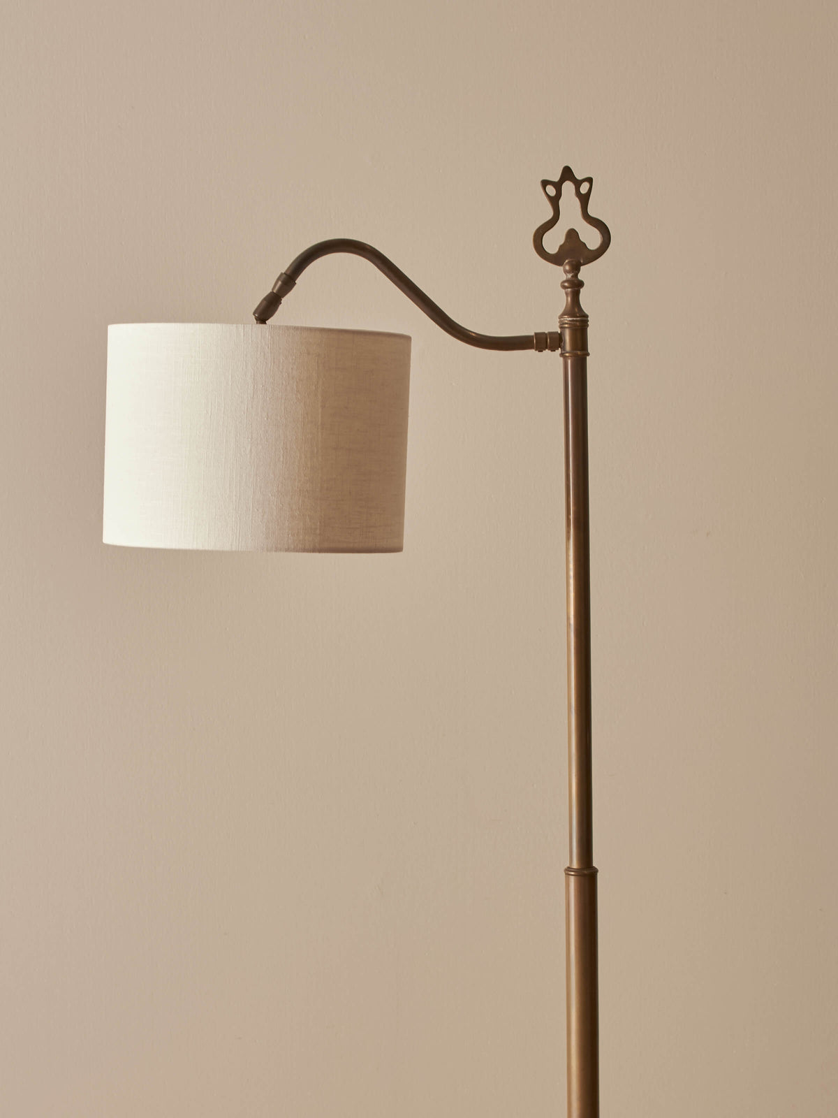 Mid-century brass floor lamp
