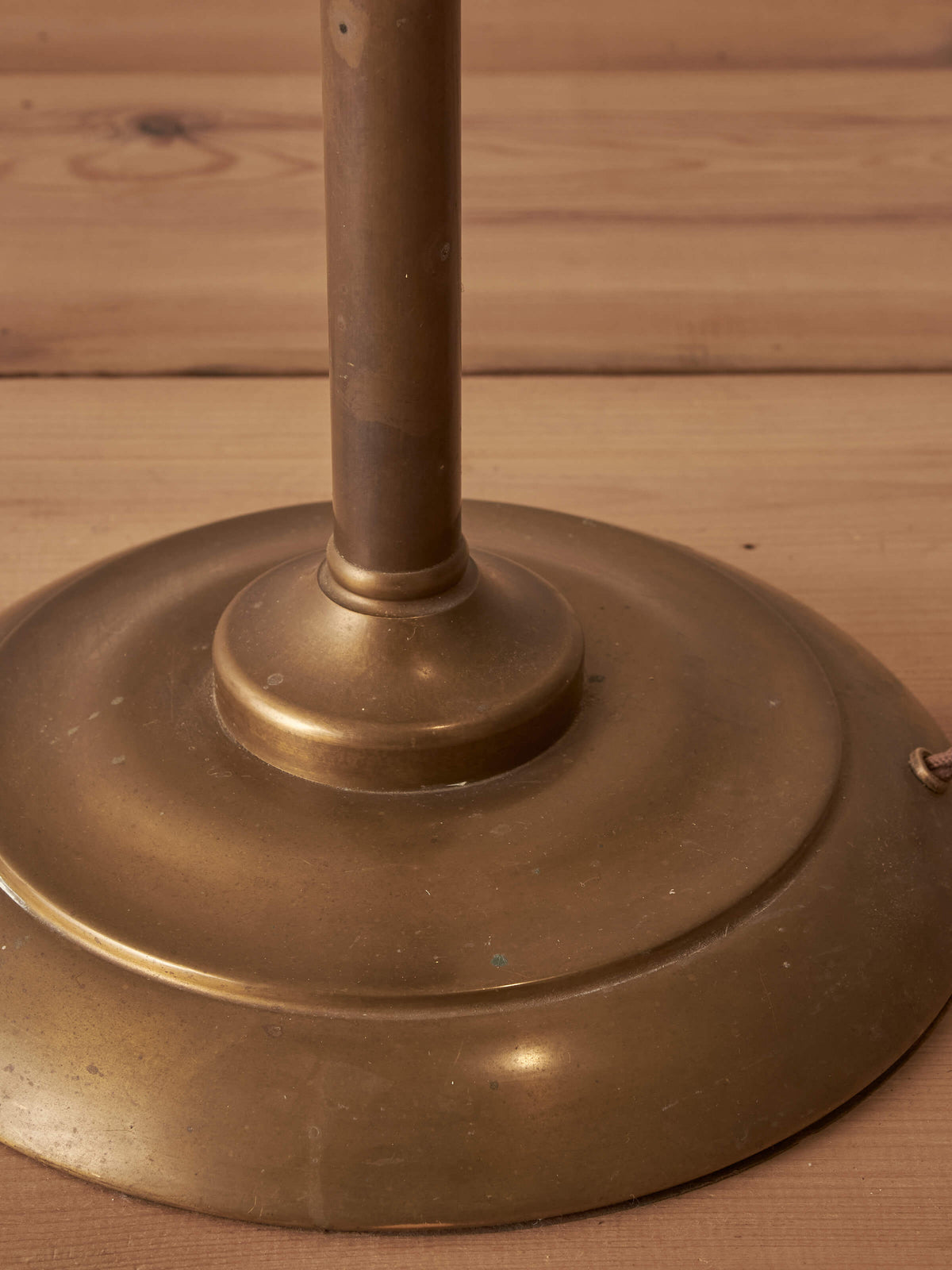 Mid-century brass floor lamp
