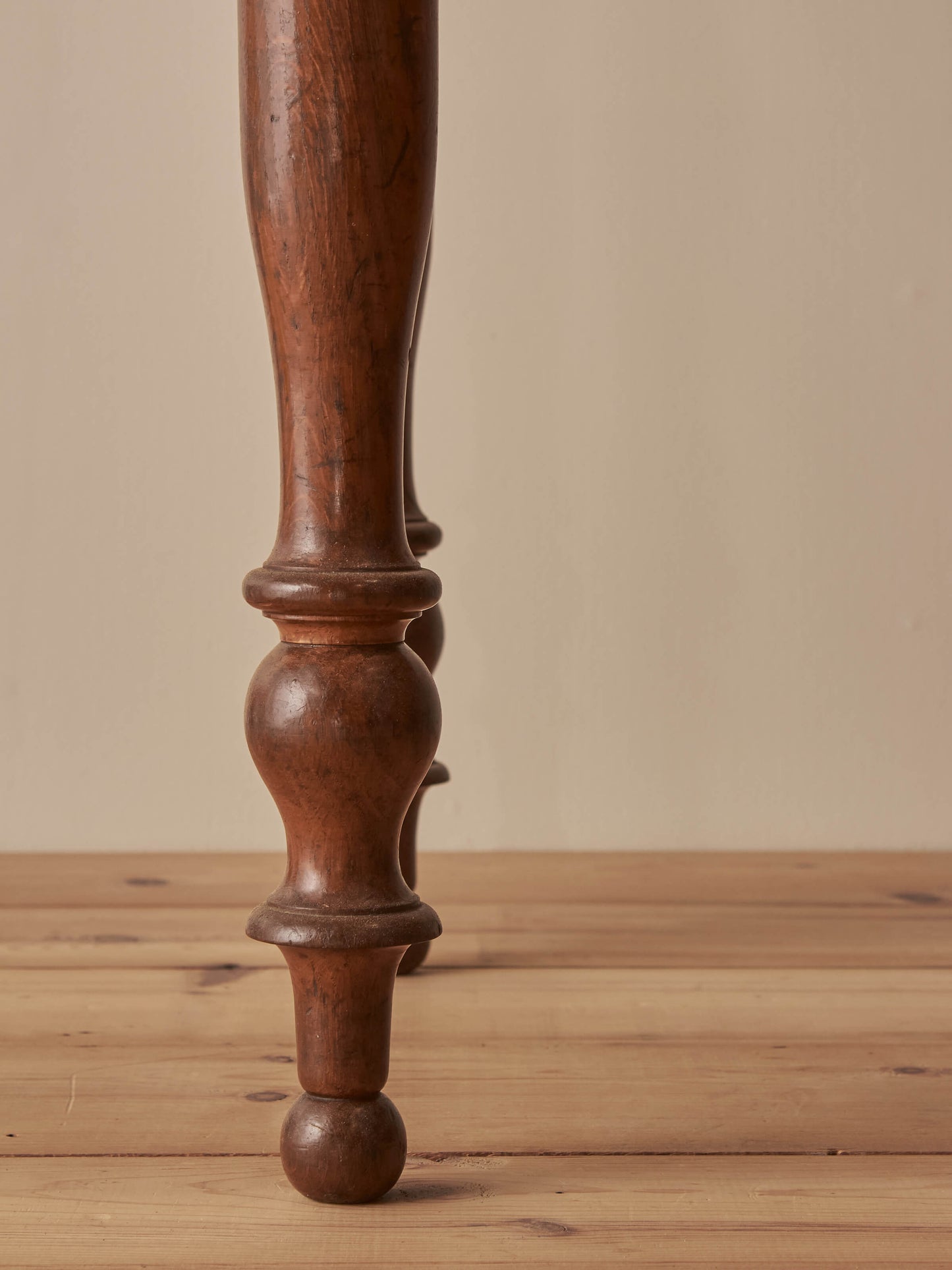 French antique oak bobbin desk