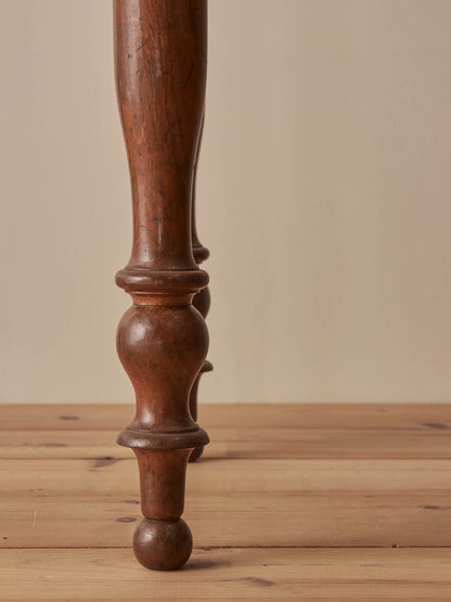 French antique oak bobbin desk