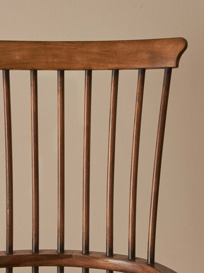 Victorian elm and beech bobbin Windsor chair