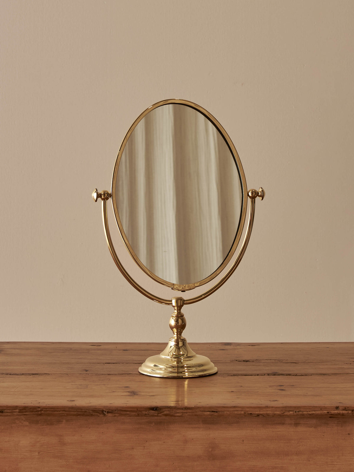 Mid-century brass peerage mirror