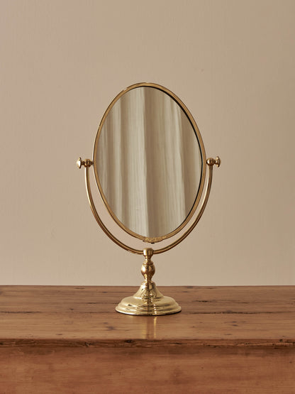 Mid-century brass peerage mirror
