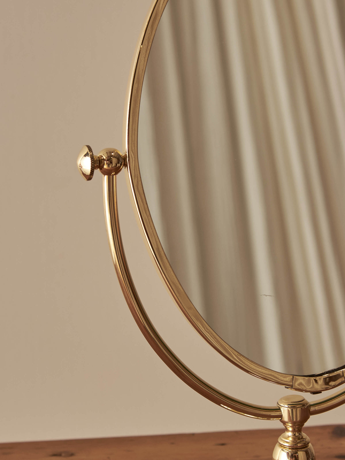 Mid-century brass peerage mirror