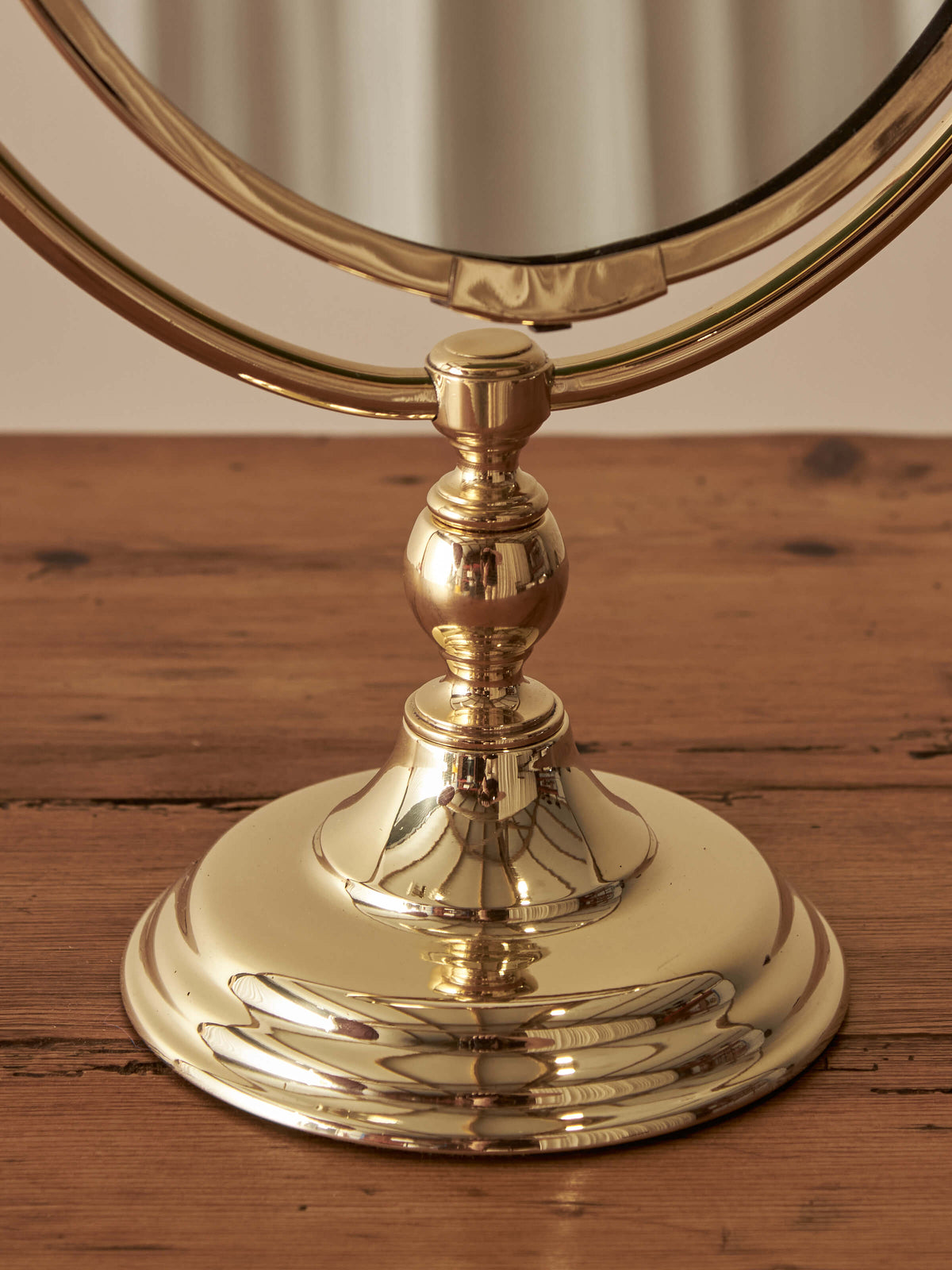 Mid-century brass peerage mirror