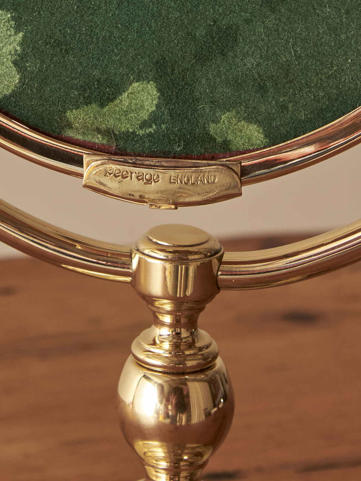 Mid-century brass peerage mirror