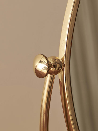 Mid-century brass peerage mirror
