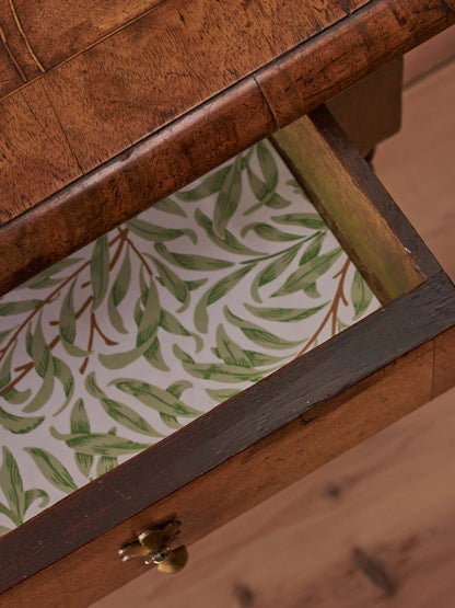 Antique walnut oyster veneered side table