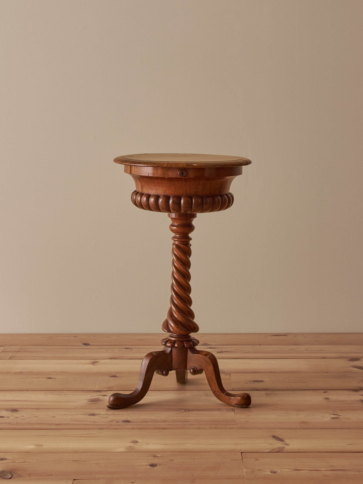 William IV burr walnut spirits table