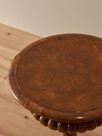 William IV burr walnut spirits table