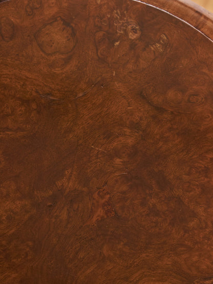 William IV burr walnut spirits table