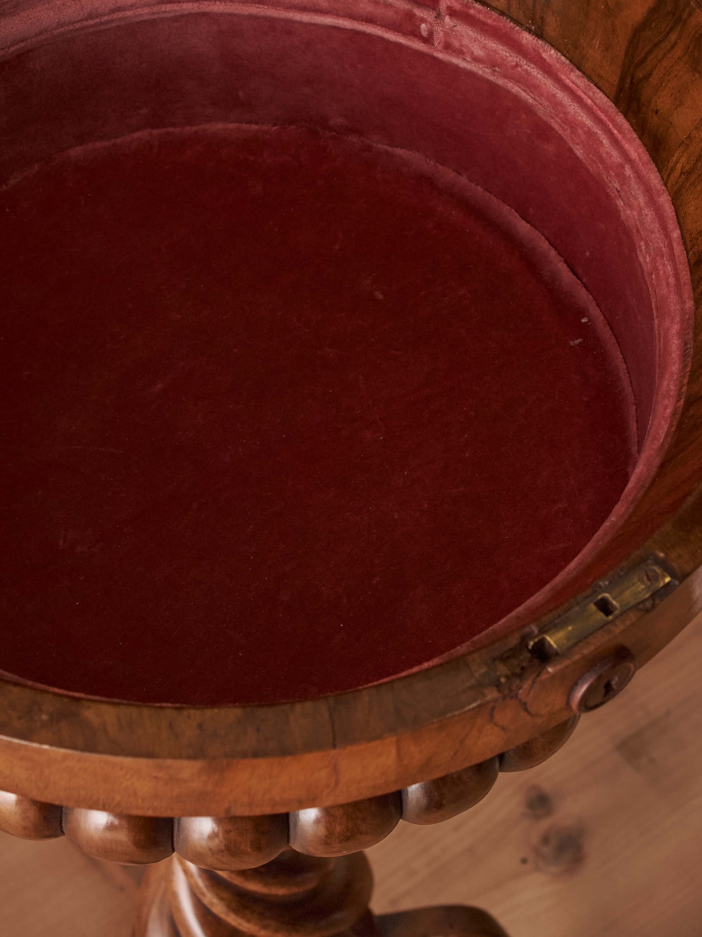 William IV burr walnut spirits table