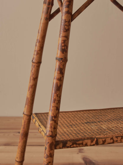 Victorian tiger bamboo side table