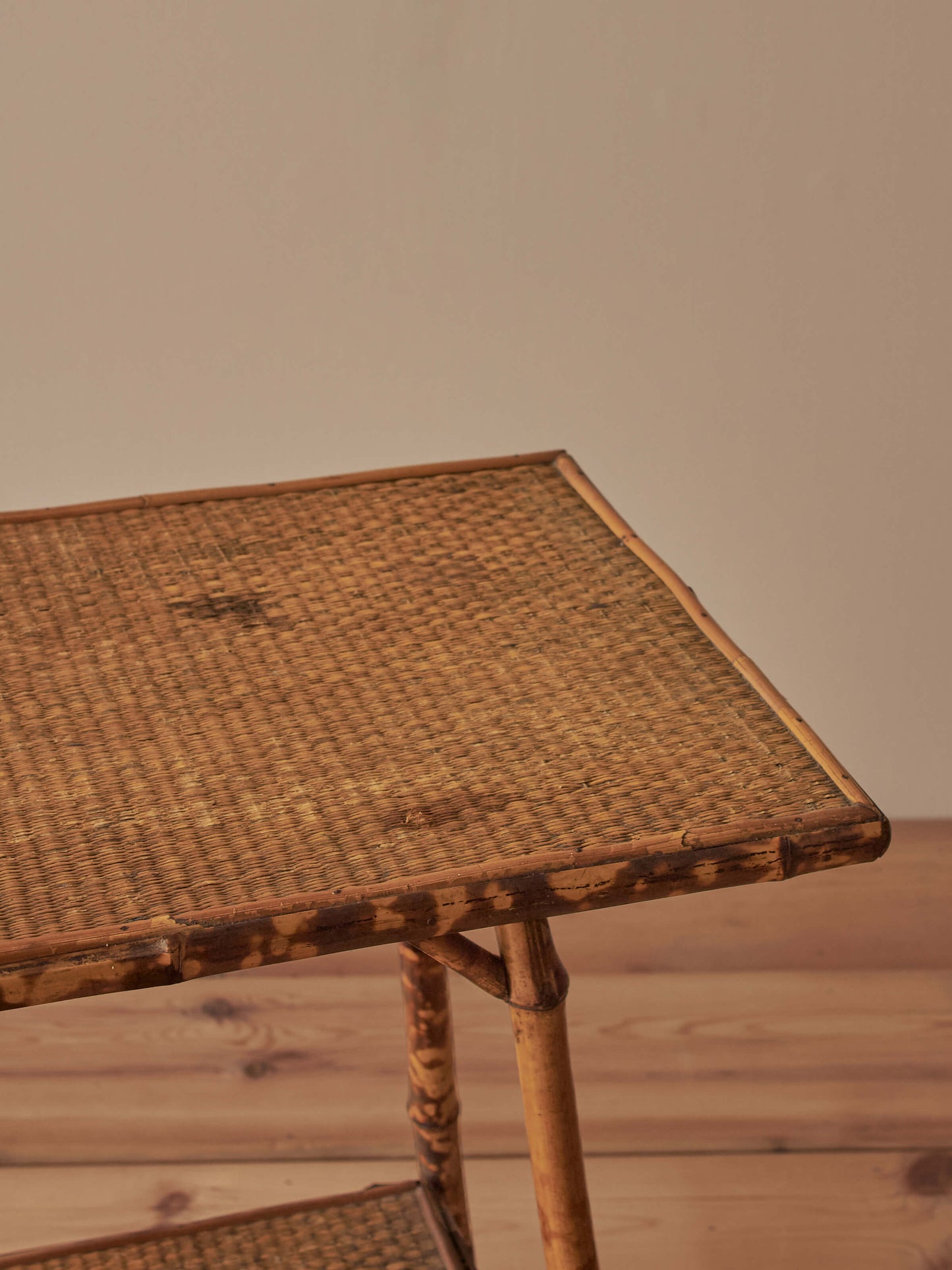 Victorian tiger bamboo side table