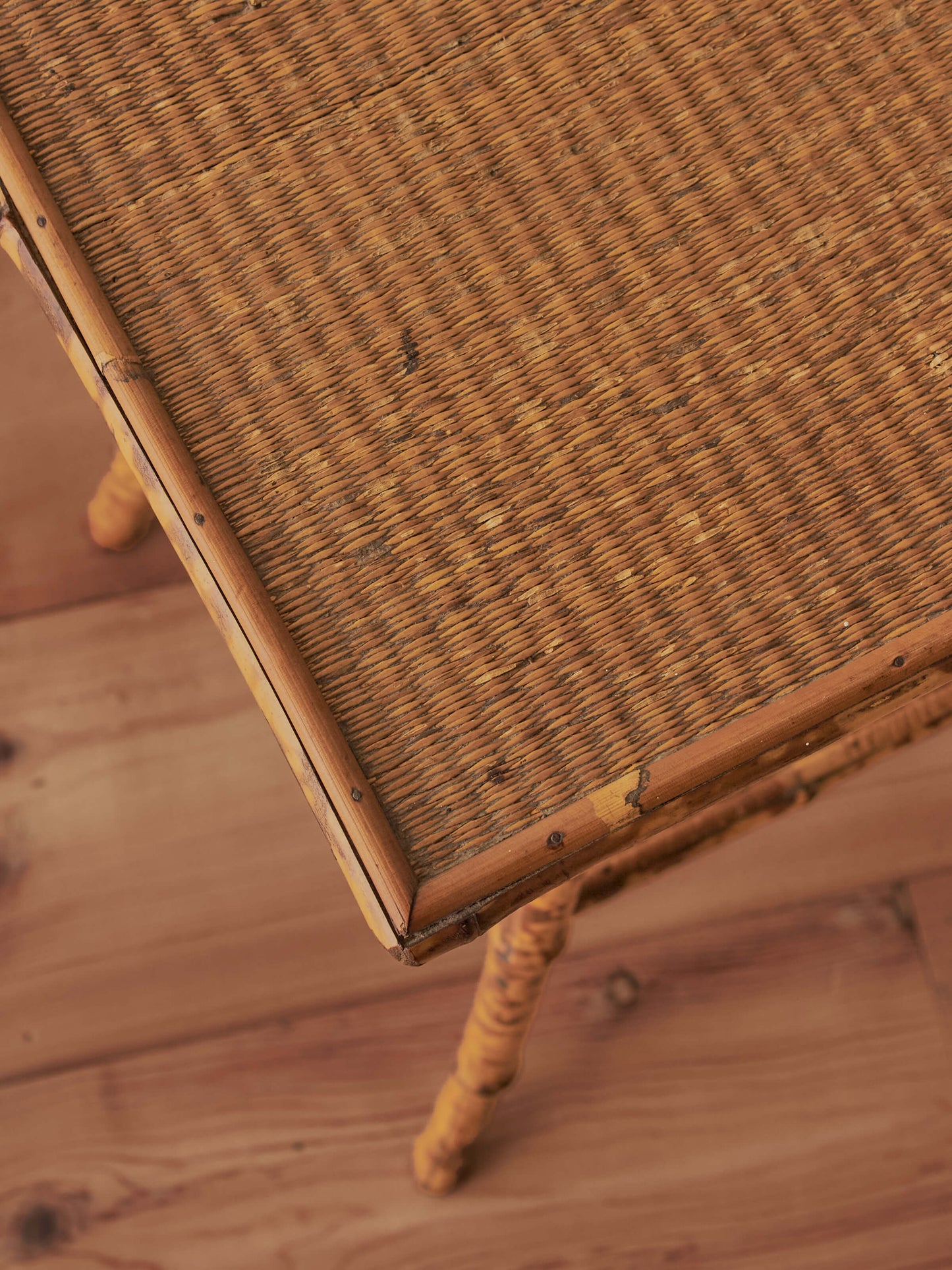 Victorian tiger bamboo side table