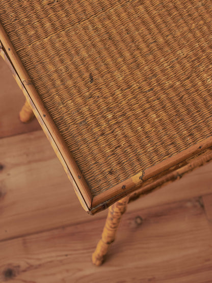 Victorian tiger bamboo side table