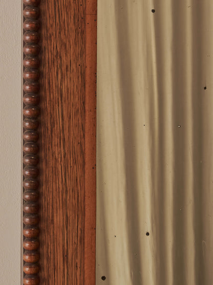 Large antique rosewood bobbin mirror