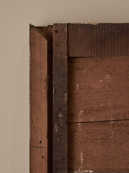 Large antique rosewood bobbin mirror