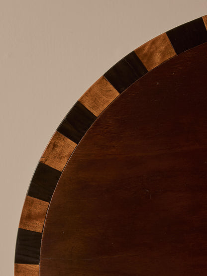 19th-century mahogany circular tilt-top side table
