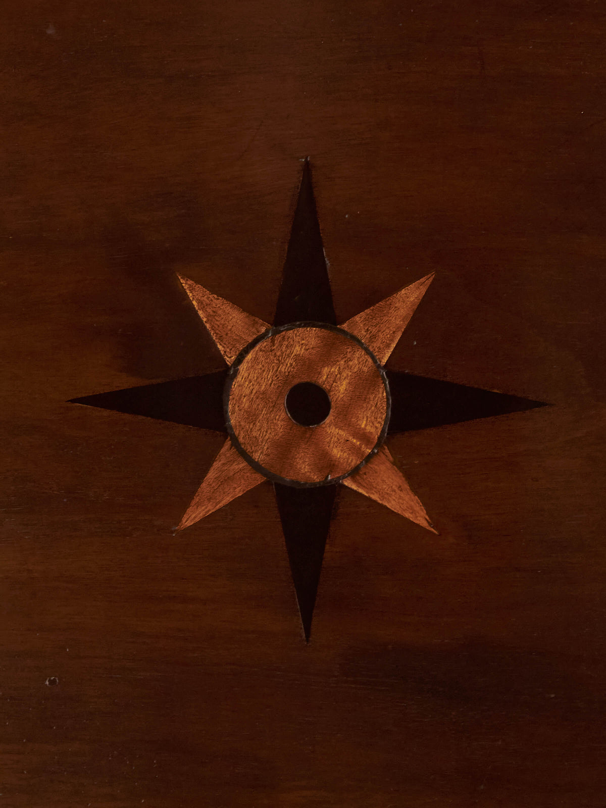 19th-century mahogany circular tilt-top side table