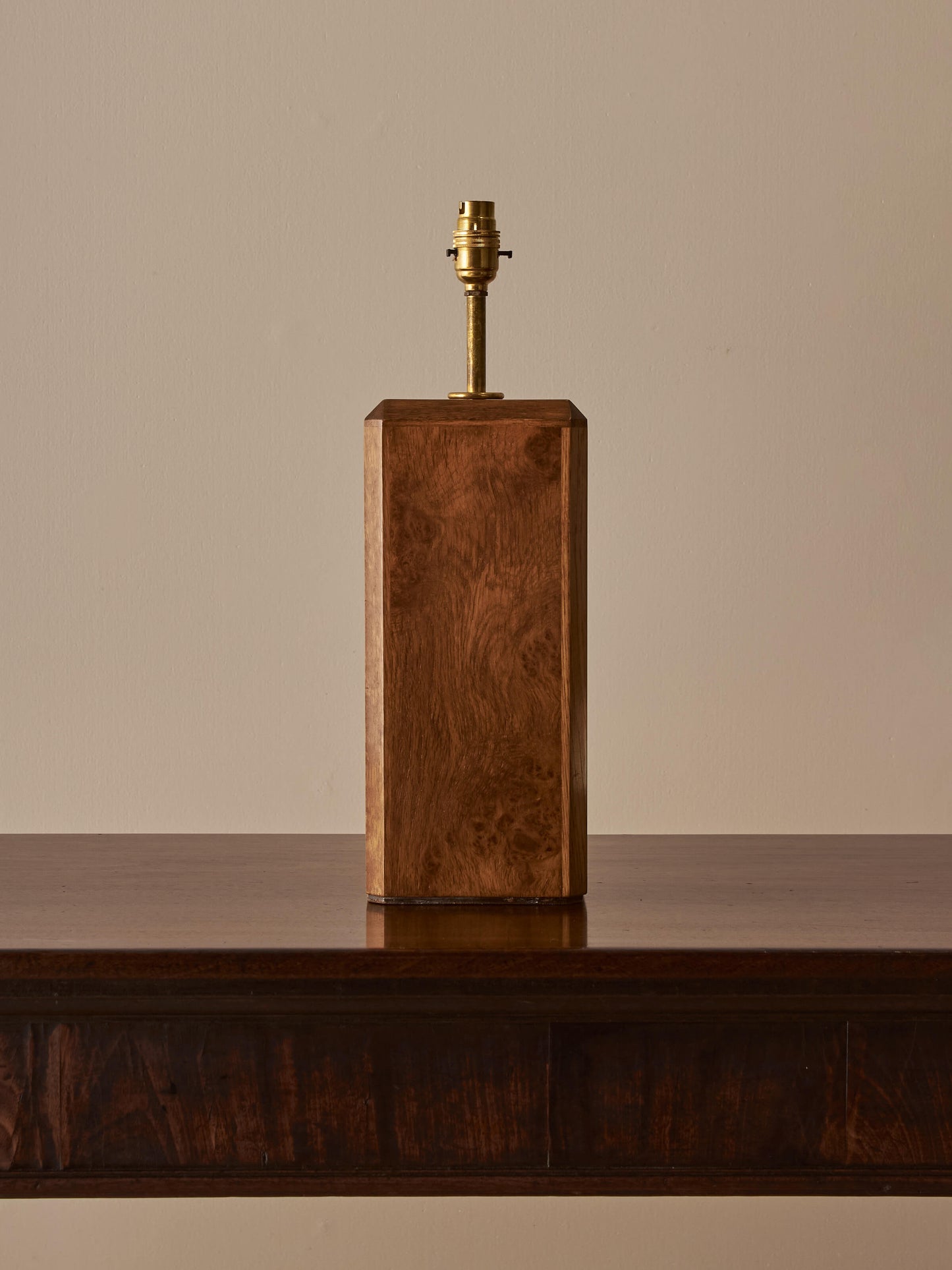 Vintage oak table lamp