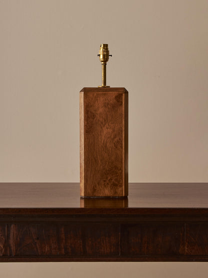 Vintage oak table lamp
