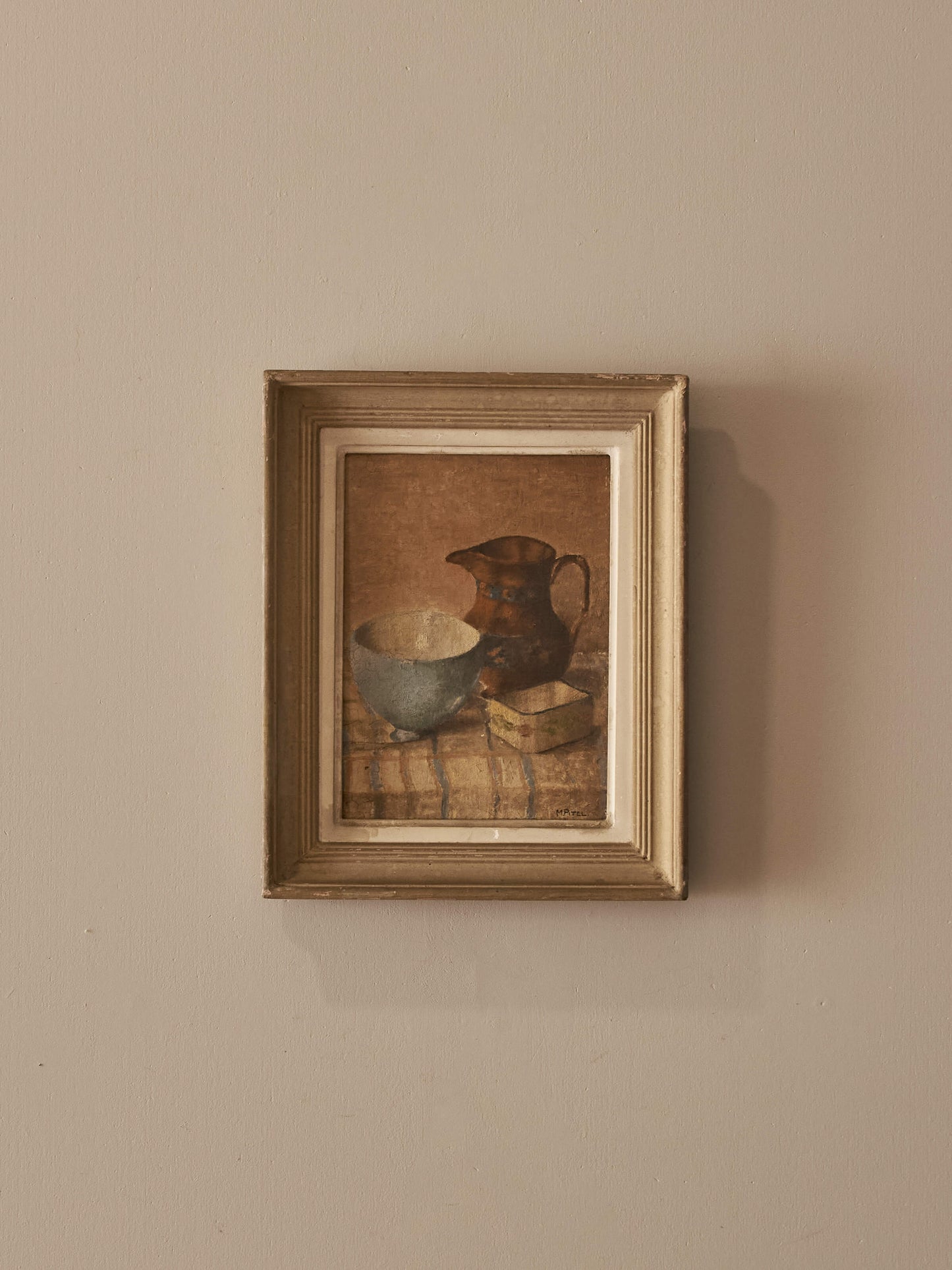 Mid-century framed oil still life