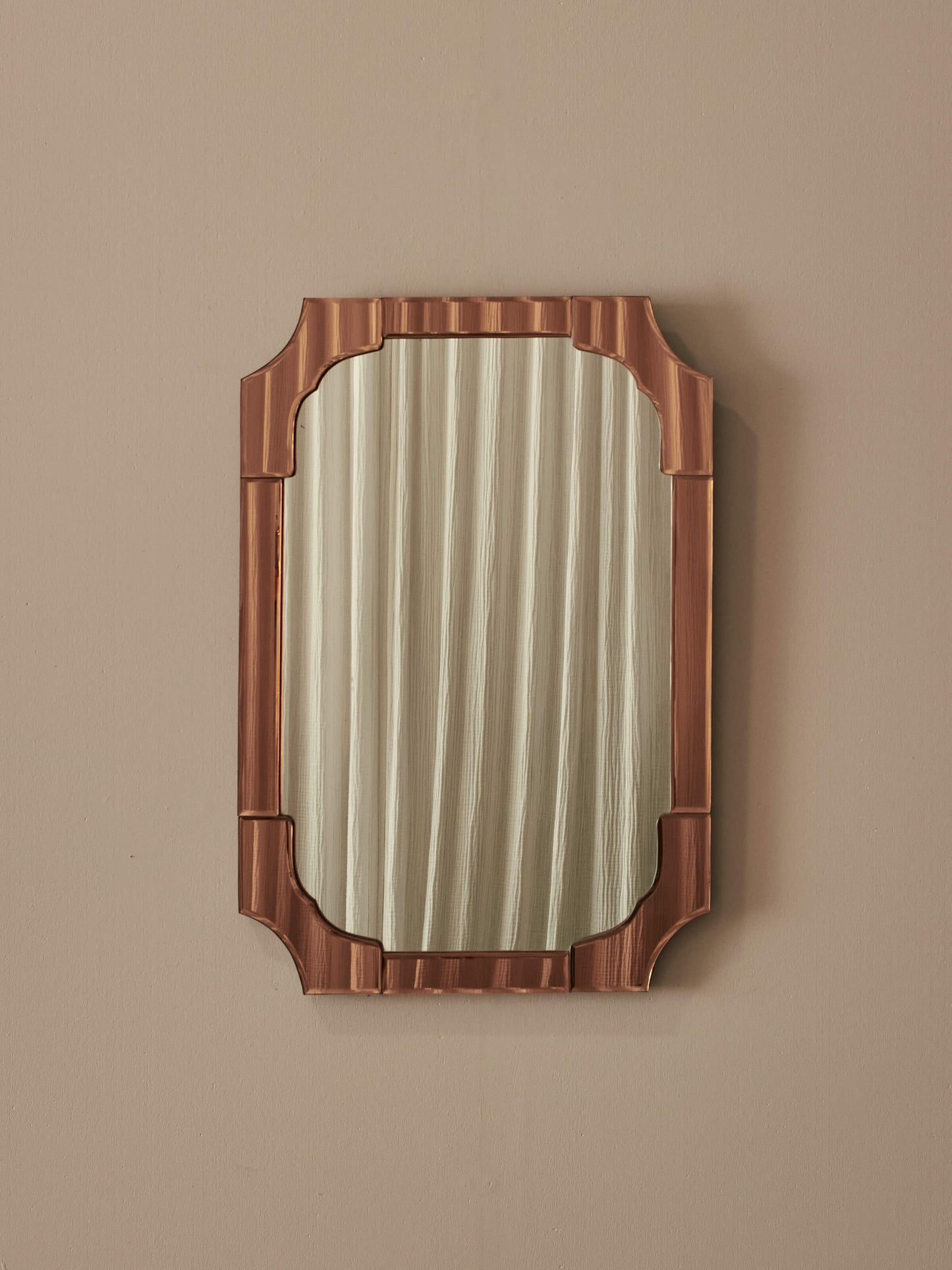 Art Deco mirror with rose panels