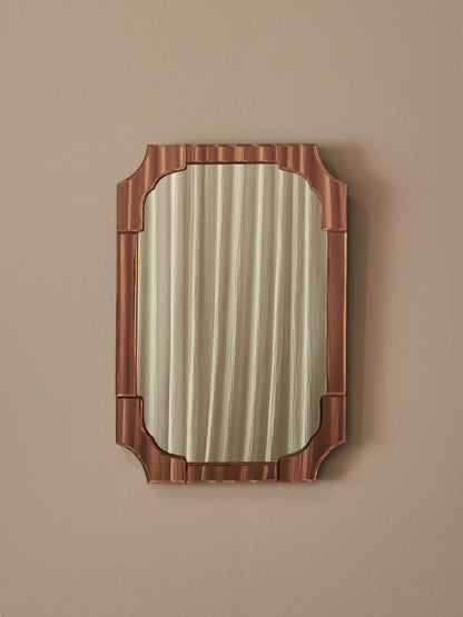 Art Deco mirror with rose panels