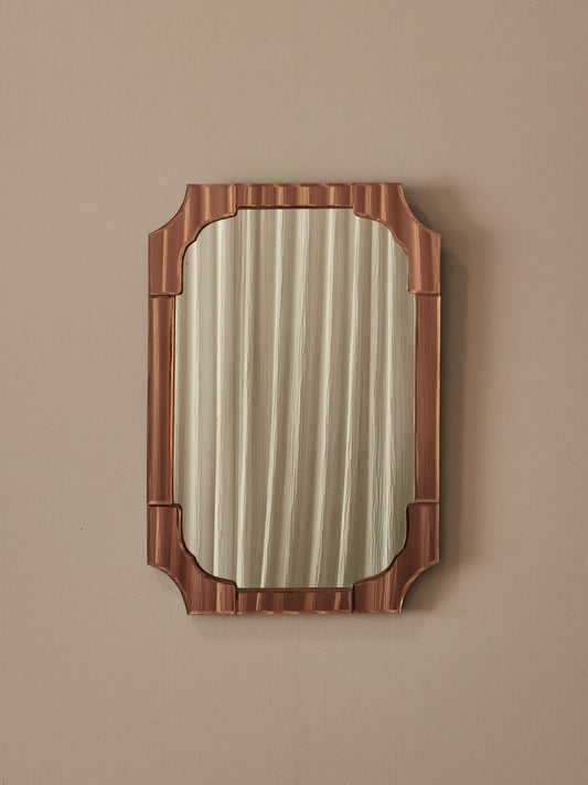 Art Deco mirror with rose panels