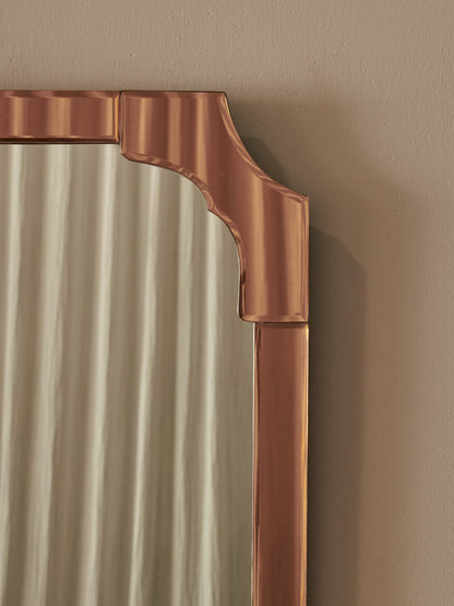 Art Deco mirror with rose panels