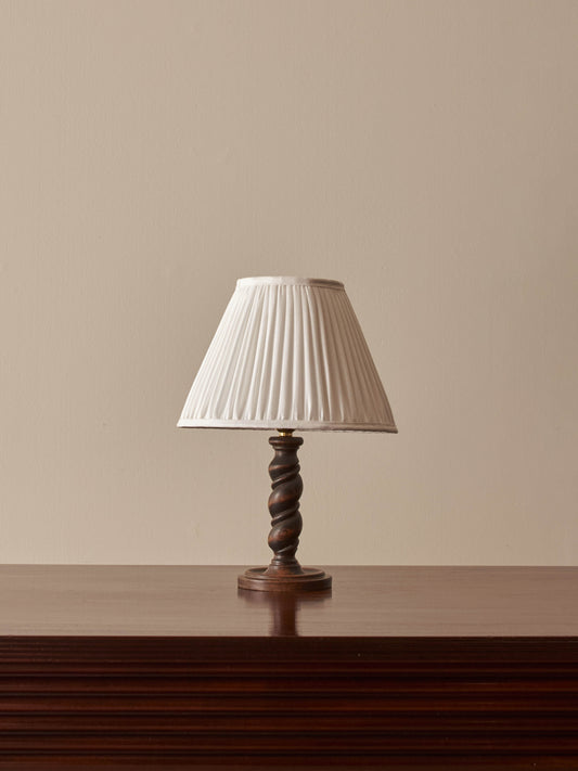 French barley twist table lamp