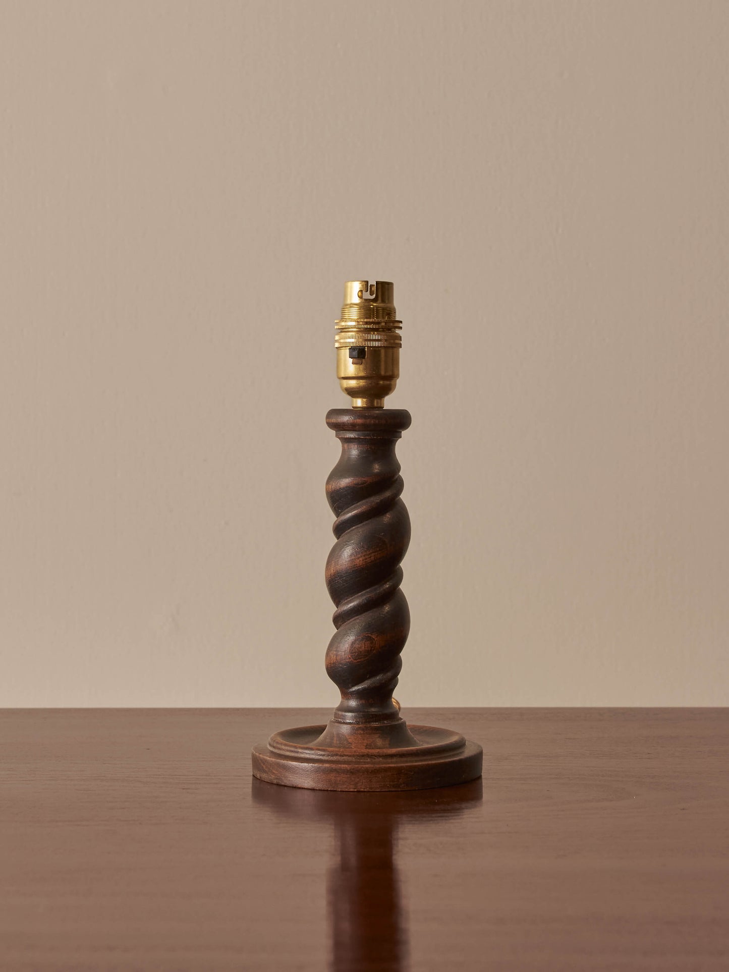French barley twist table lamp