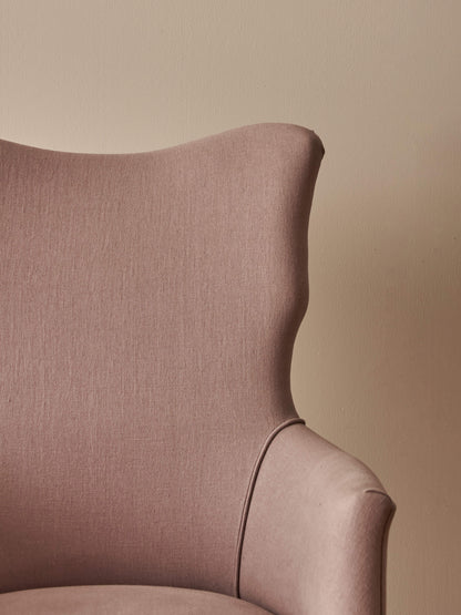Victorian armchair raised on castors