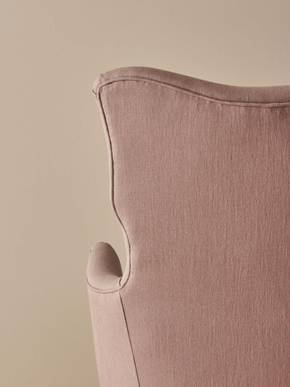 Victorian armchair raised on castors