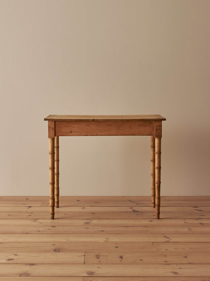 Victorian 18th century faux bamboo pitch-pine side table