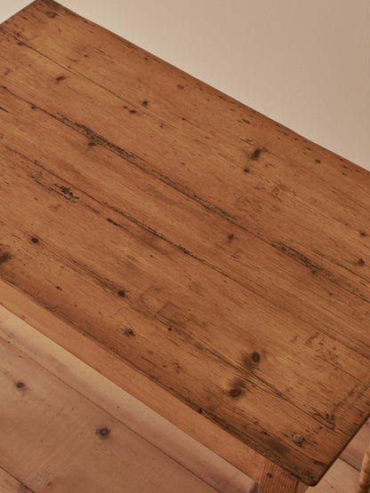 Victorian 18th century faux bamboo pitch-pine side table