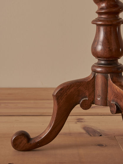 Early Victorian walnut and rosewood lamp table