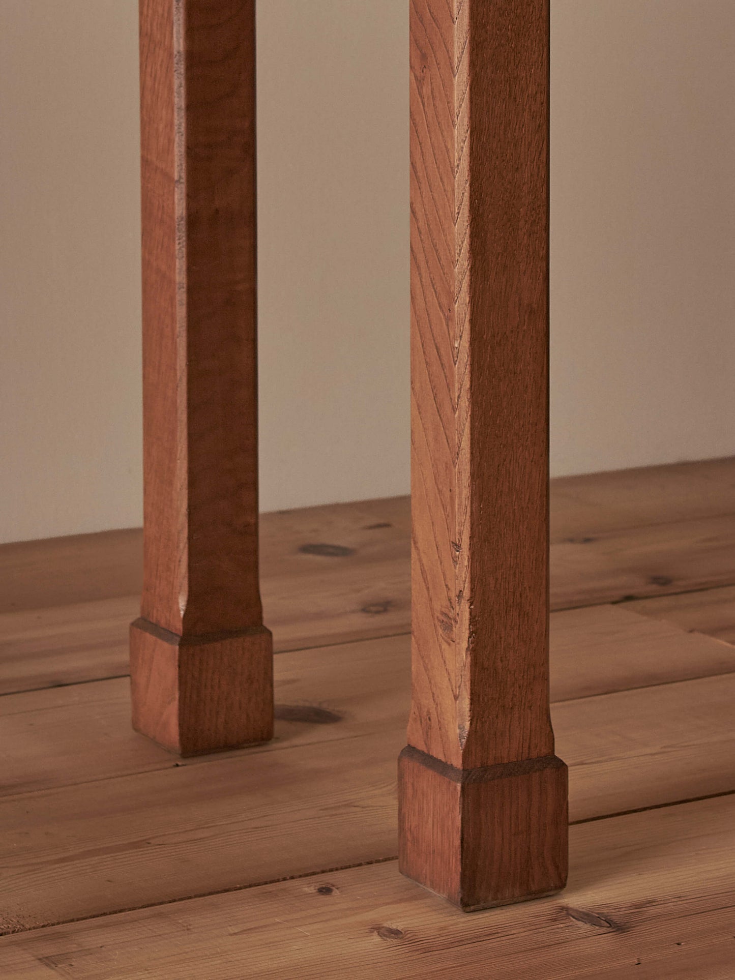 20th-century walnut console table with slate top