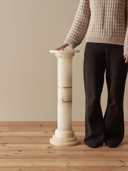 French mid-century marble plinth