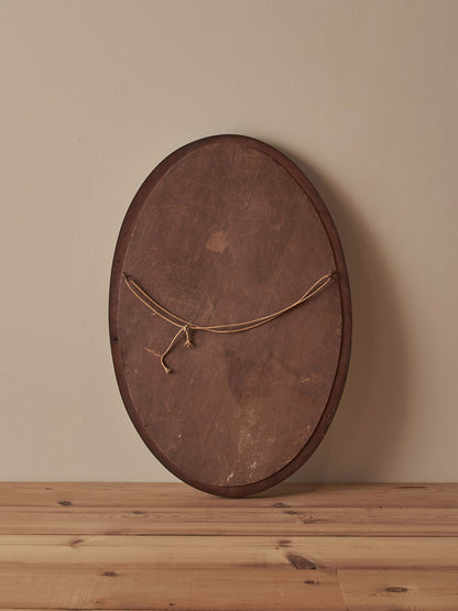 ON HOLD Edwardian rope twist mahogany mirror