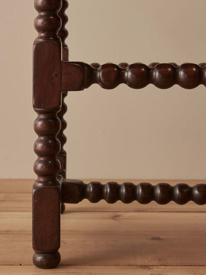 Late 17th-century oak bobbin-turned side table