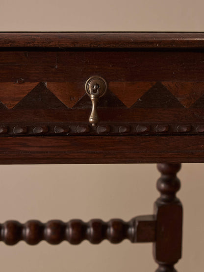 Late 17th-century oak bobbin-turned side table