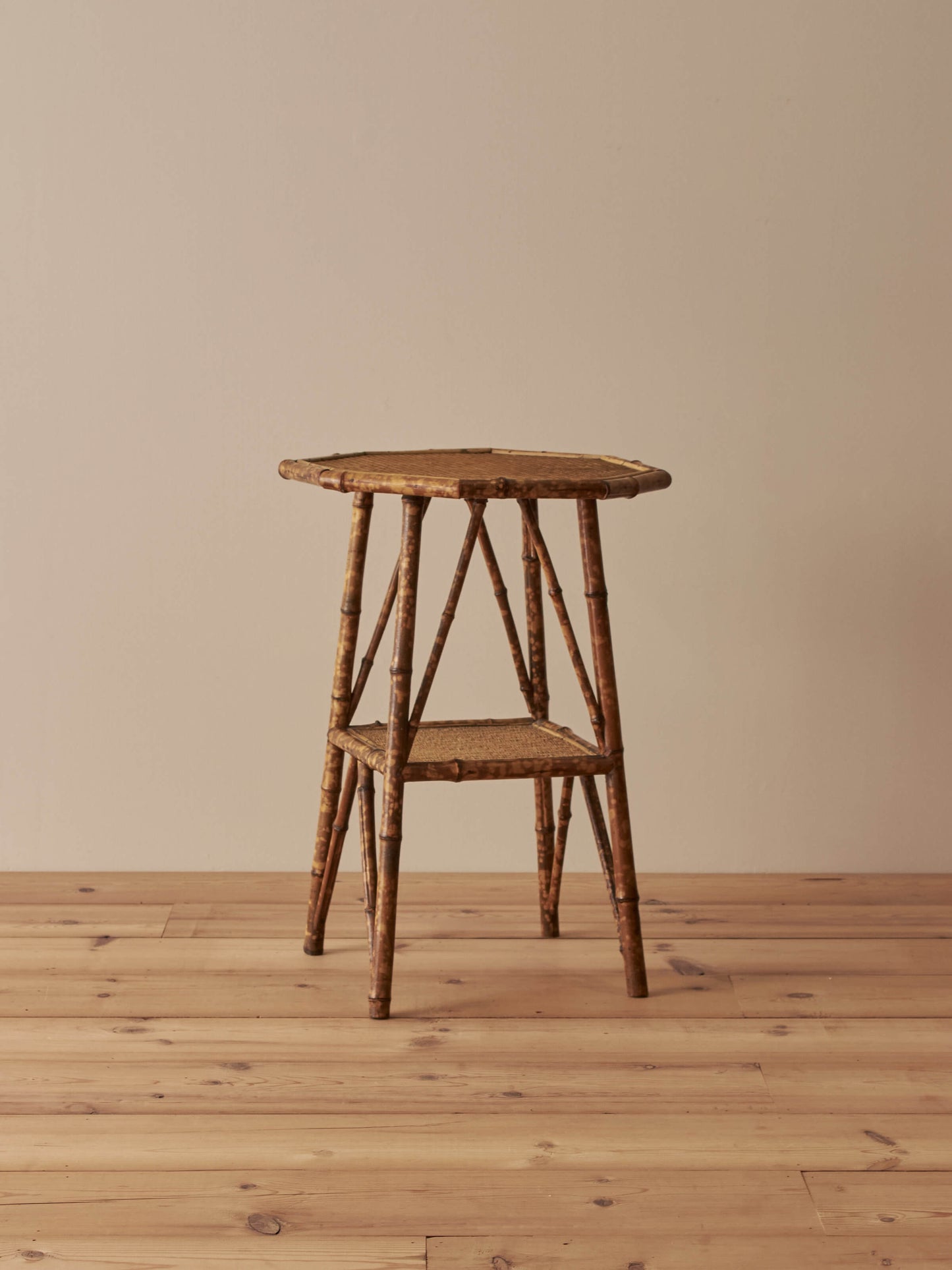 ON HOLD Victorian tiger bamboo side table